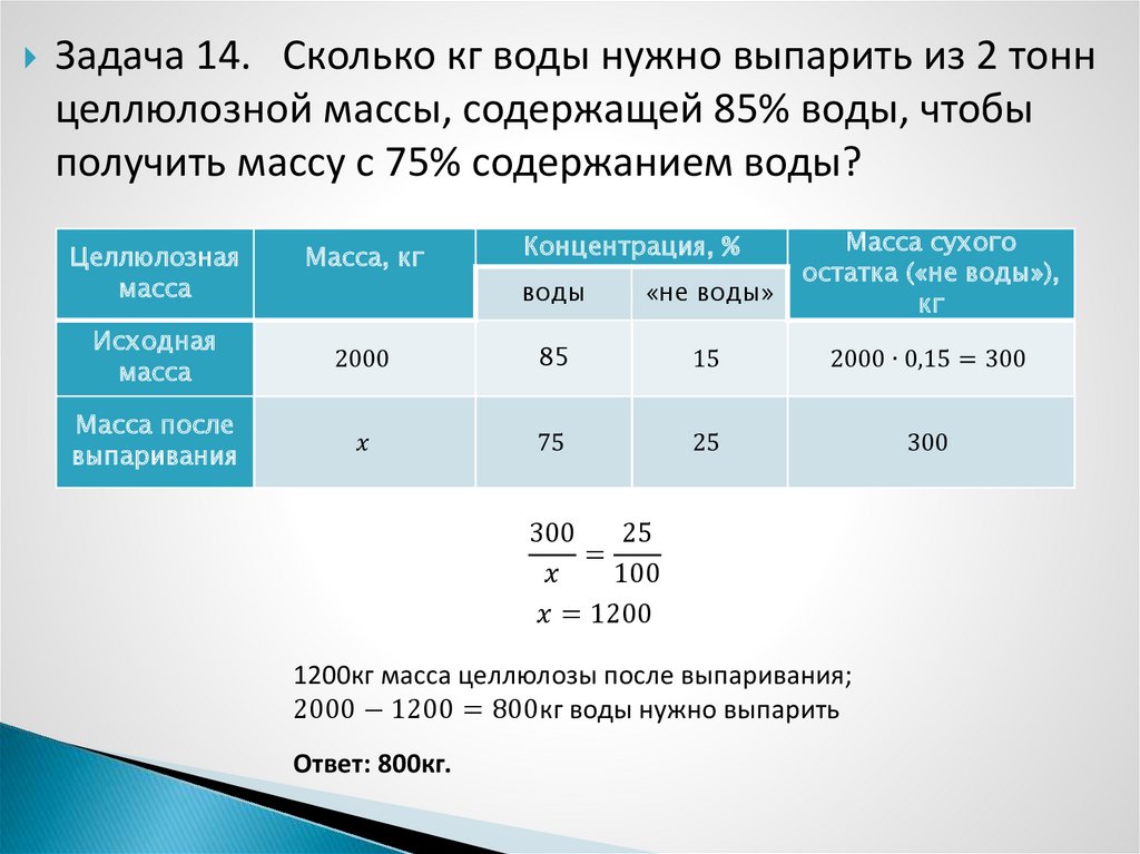 Сколько должна содержать. Сколько нужно воды чтобы получить 2. Сколько на килограмм воды потребуется. Сколько килограммов воды надо выпарить. Чтобы получить массу.