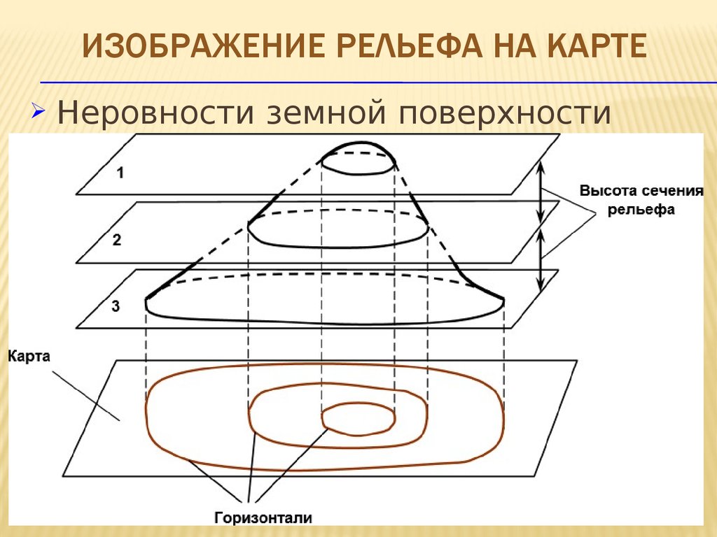 Изображение горизонталей. Изображение рельефа на карте. Способы изображения рельефа на карте. Изображение рельефа на карте горизонталями. Способ горизонталей изображения рельефа.