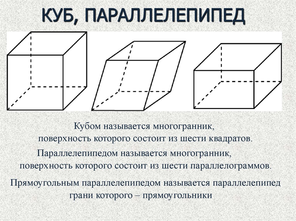 Правильный параллелепипед рисунок