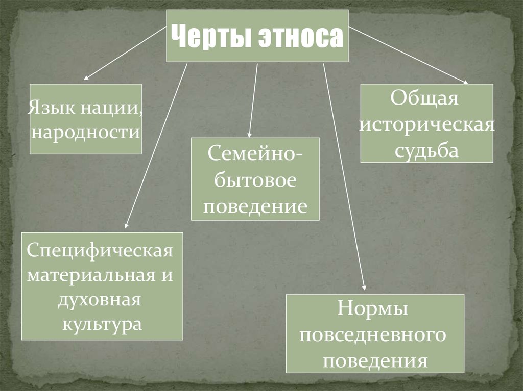 Условиями формирования этнической культуры является. Черты этноса. Культура этноса. Этнические черты. Культура этноса презентация.