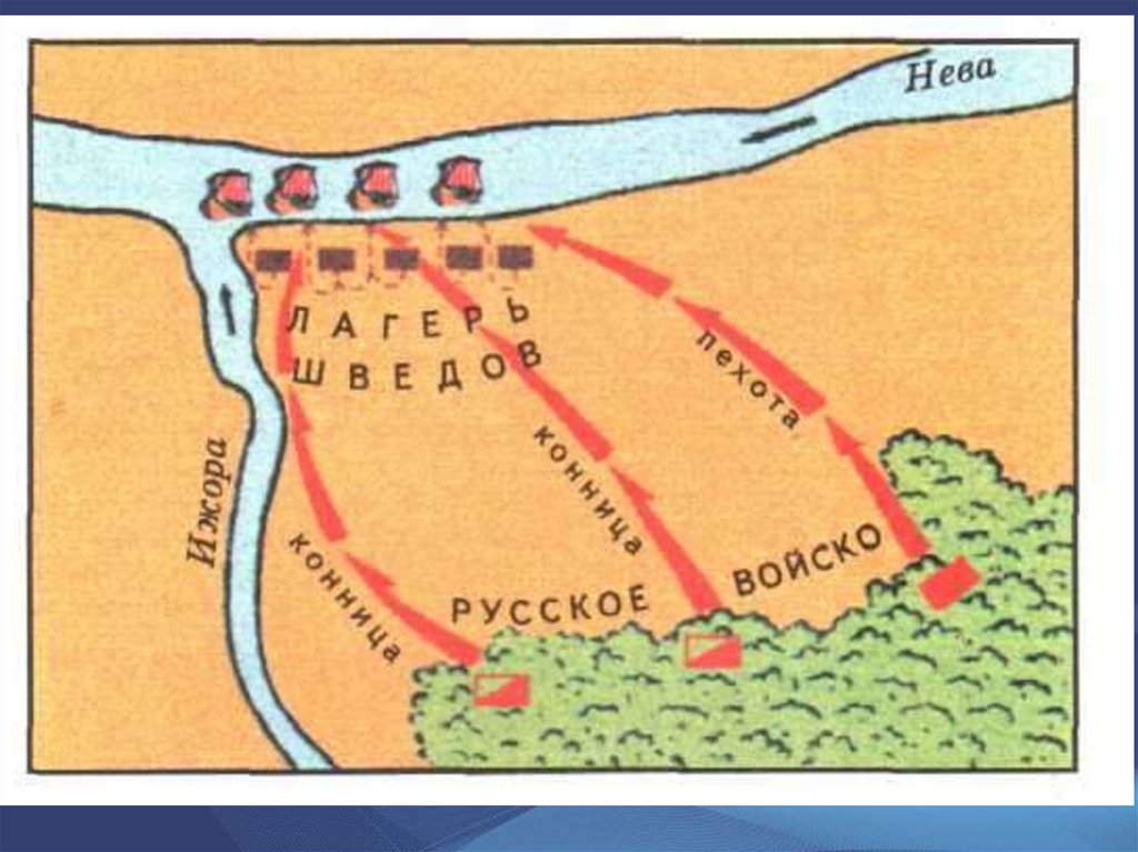 Битва на реке неве карта - 87 фото