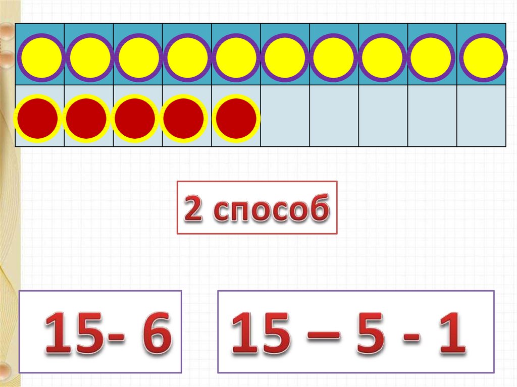Случаи вычитания 14 презентация