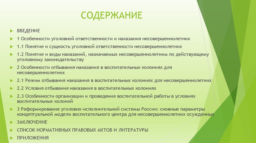 Дипломная работа: Особенности уголовной ответственности несовершеннолетних