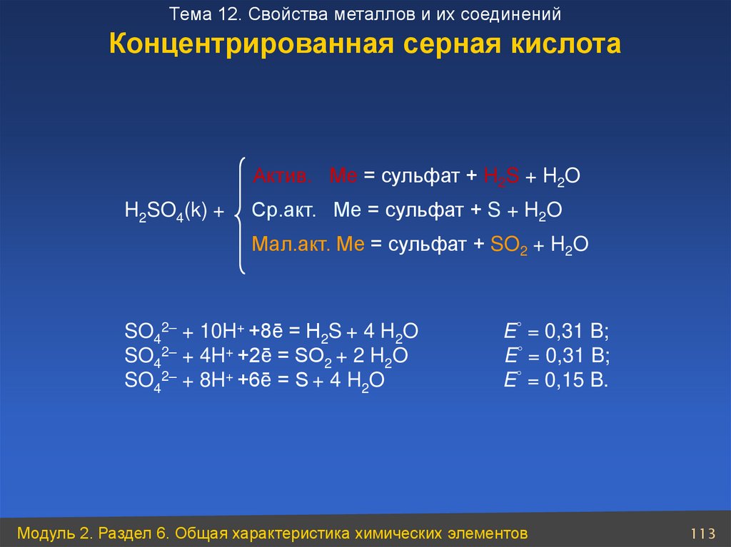 Характеристика химического элемента номер 16