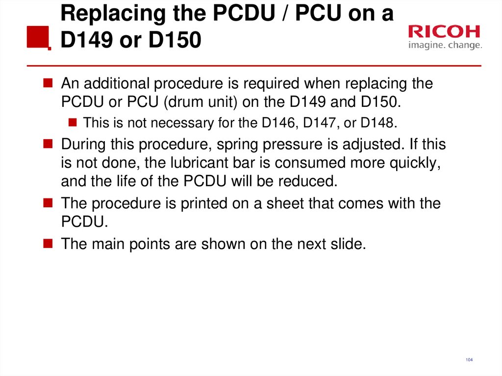 Replacing the PCDU / PCU on a D149 or D150