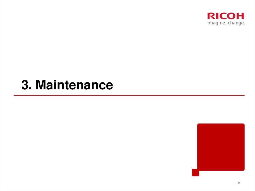 3. Maintenance