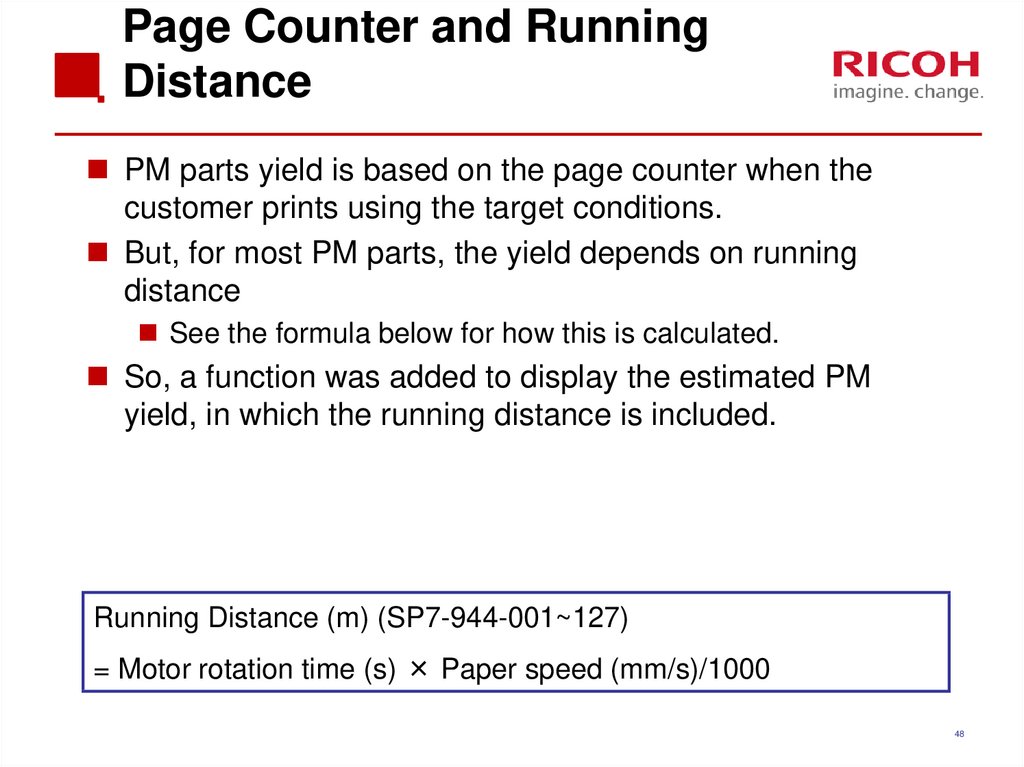 Page Counter and Running Distance