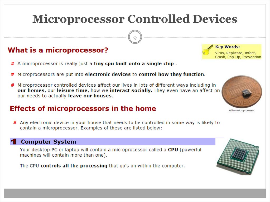 Microprocessor Controlled Devices
