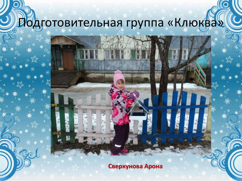 Подготовительная группа «Клюква»