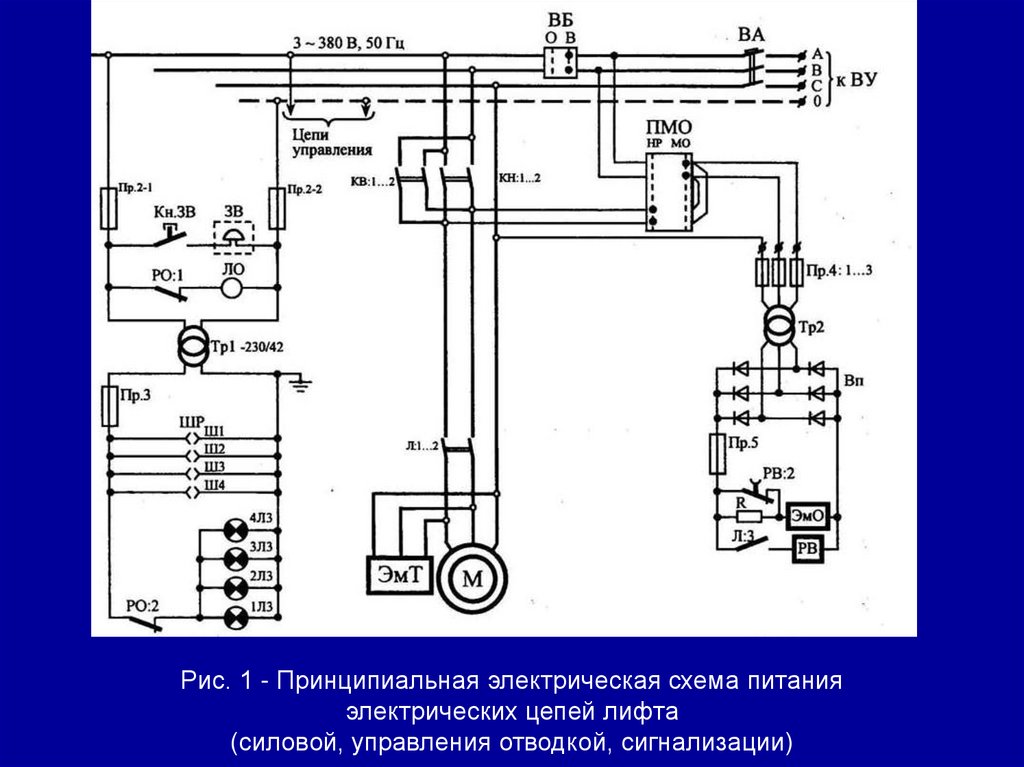 Электрическая схема подъемника автомобильного