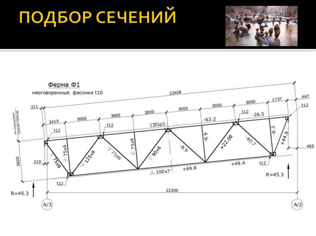 ПОДБОР СЕЧЕНИЙ