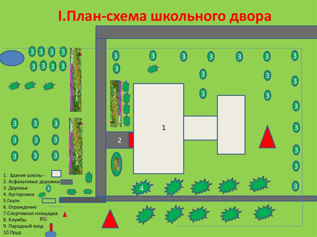дизайн школьного двора
