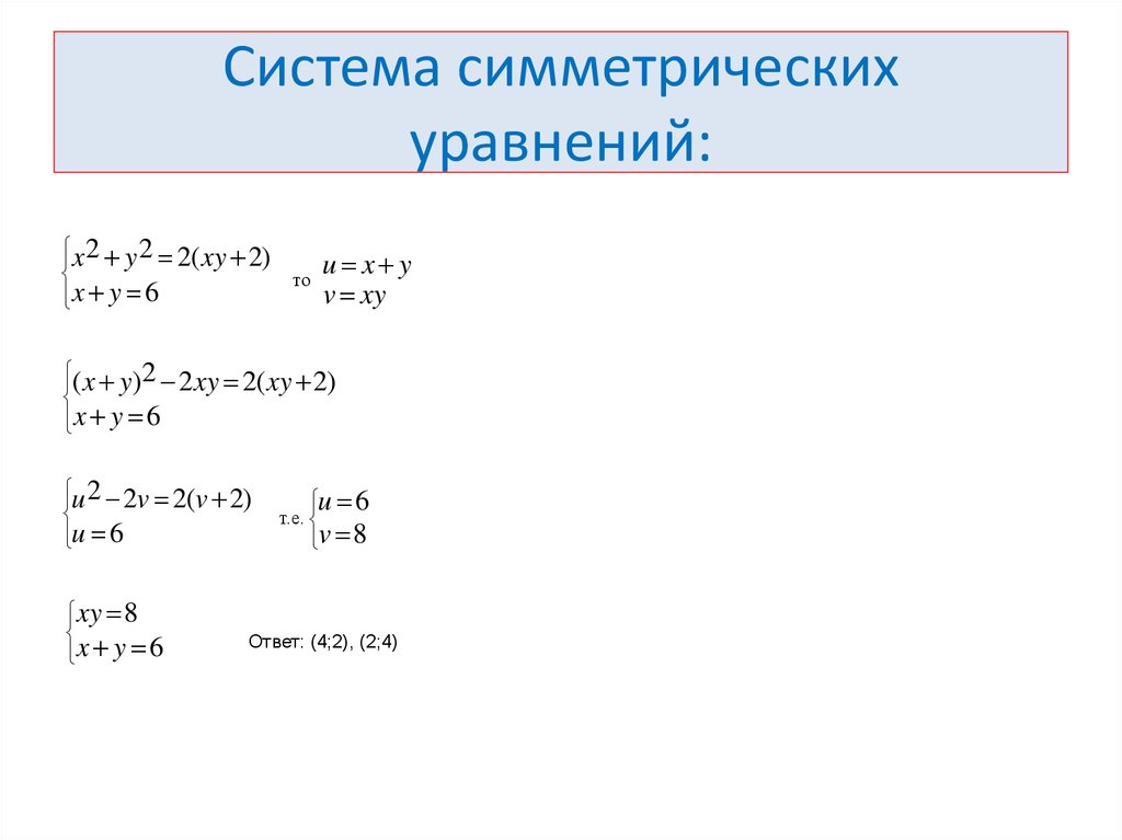 Симметрия в алгебре симметрические многочлены проект