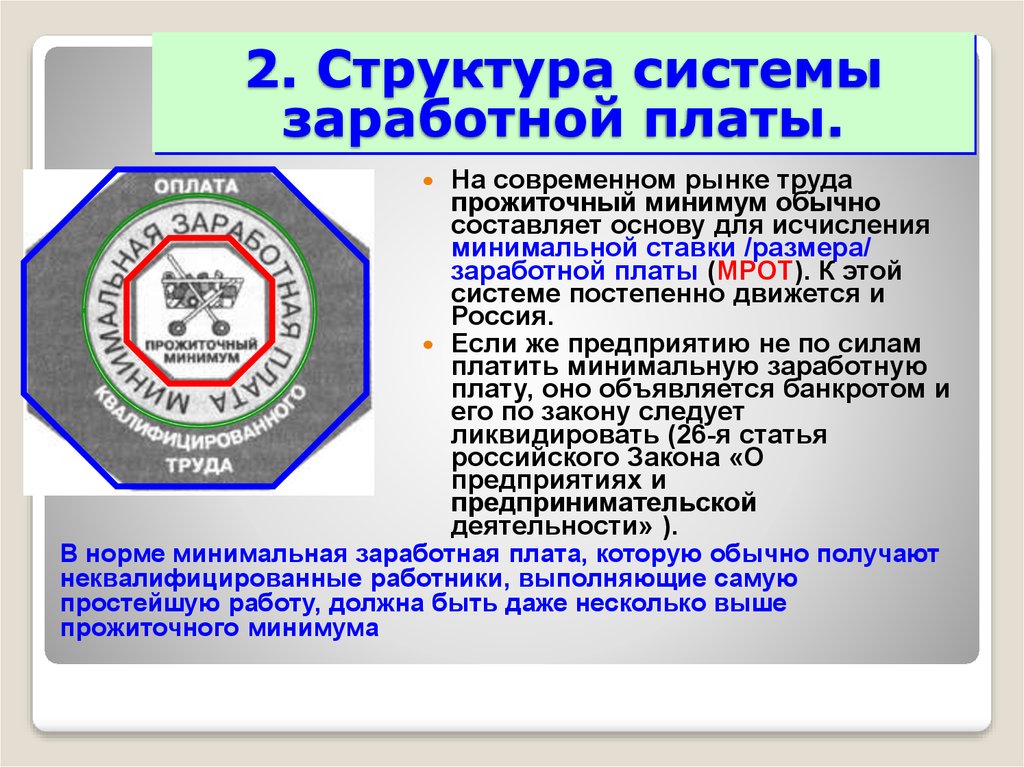 Социальные факторы формирования заработной платы проект