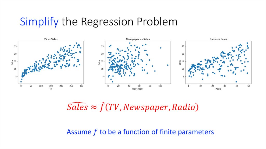 Simplify the Regression Problem