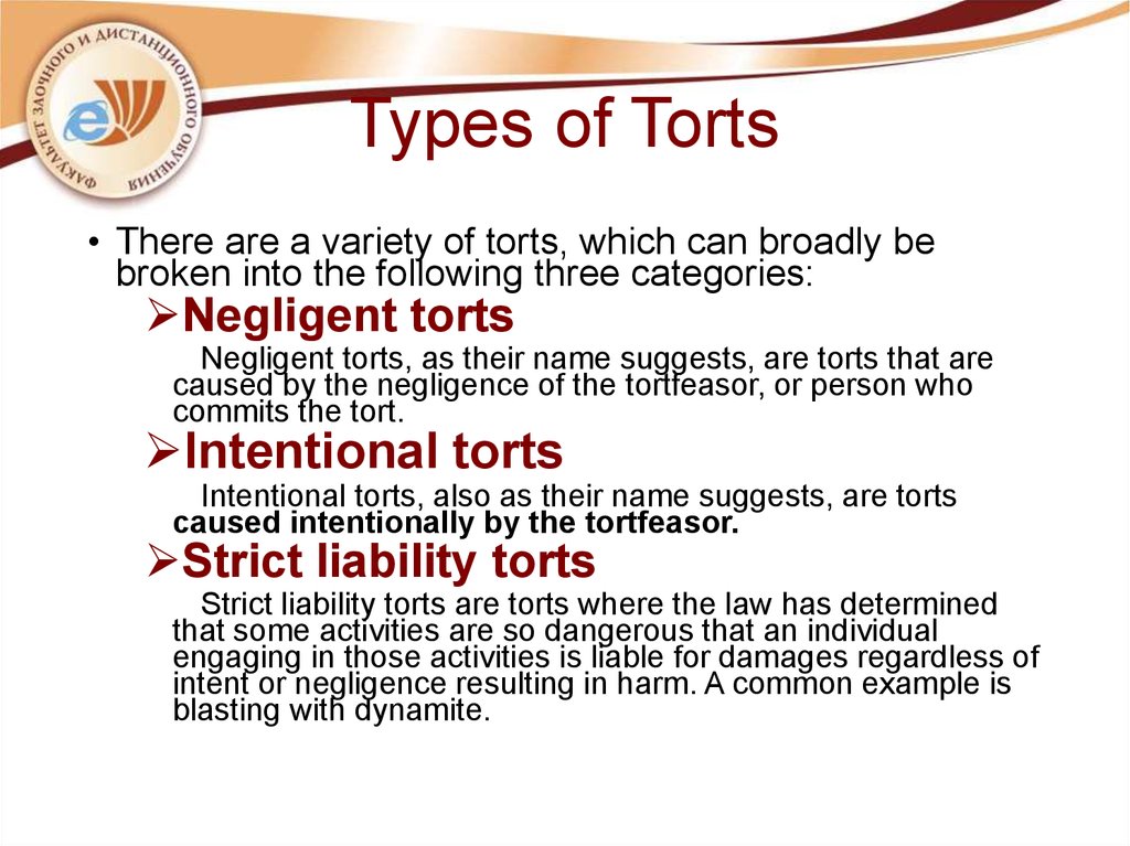 Types of Torts