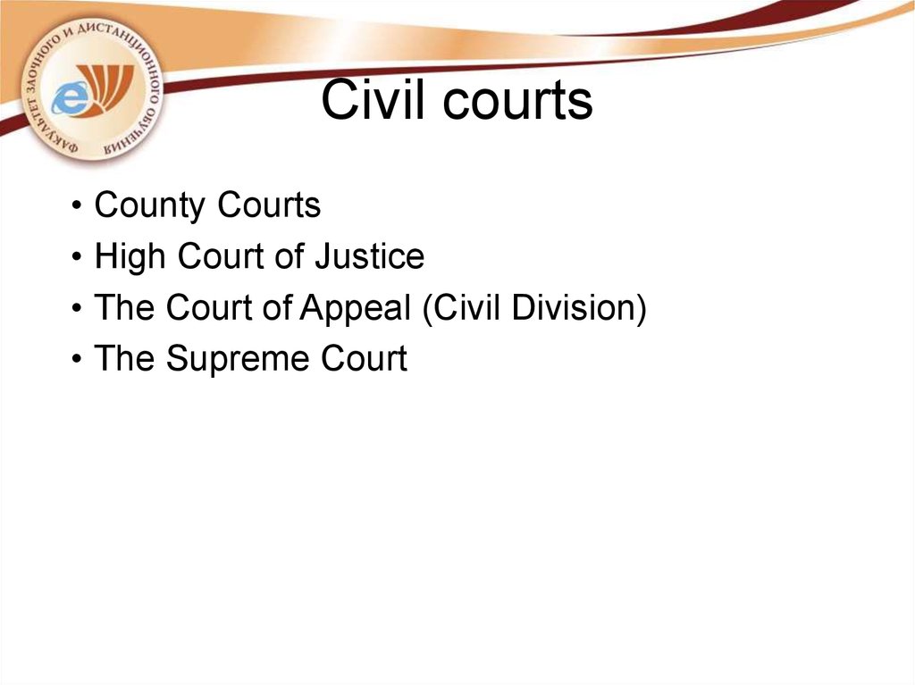 Civil courts