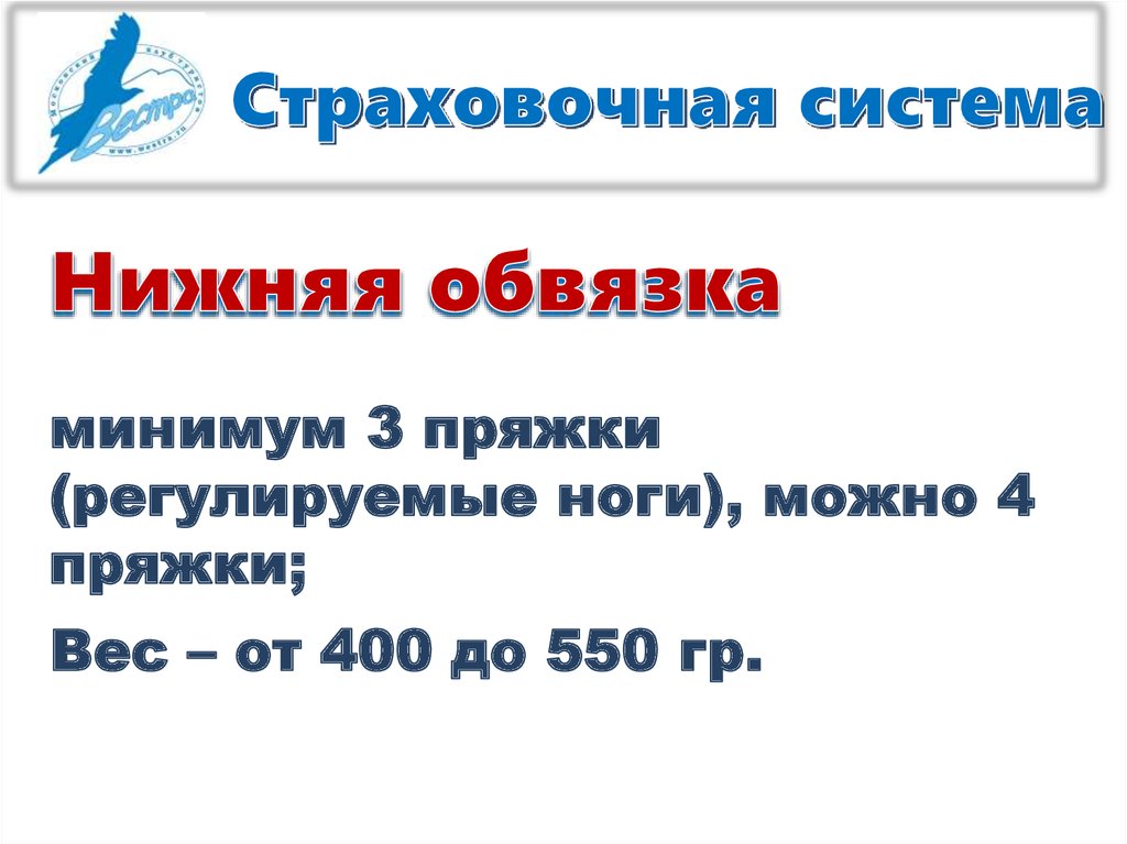 Страховочная система