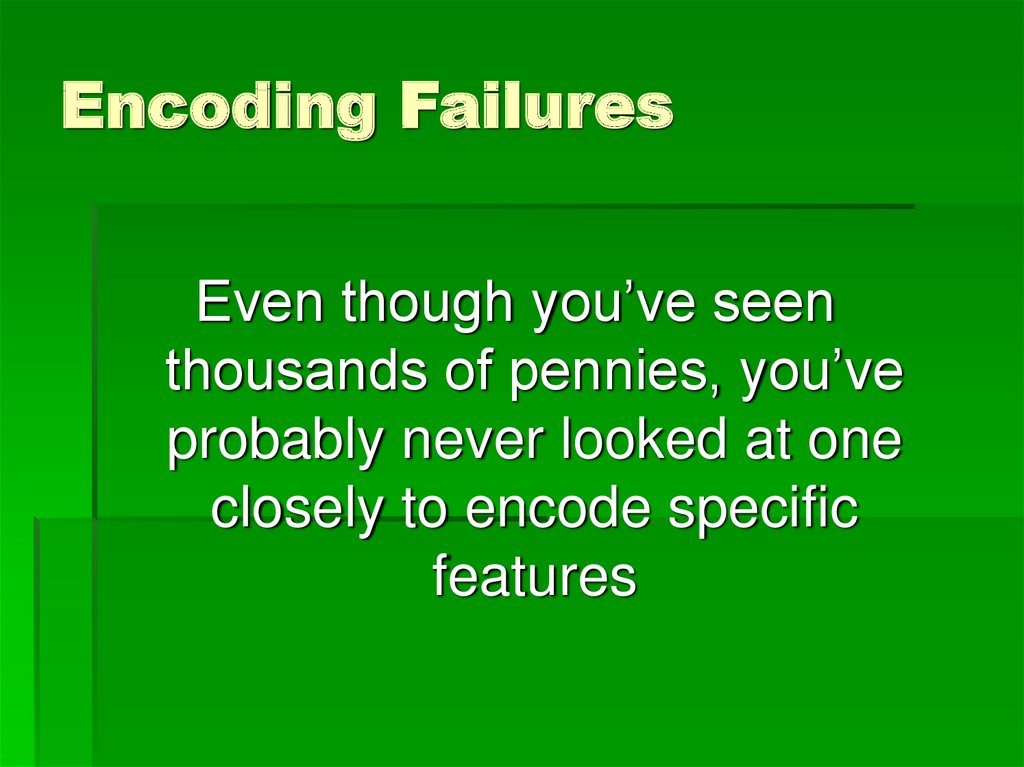 Encoding Failures