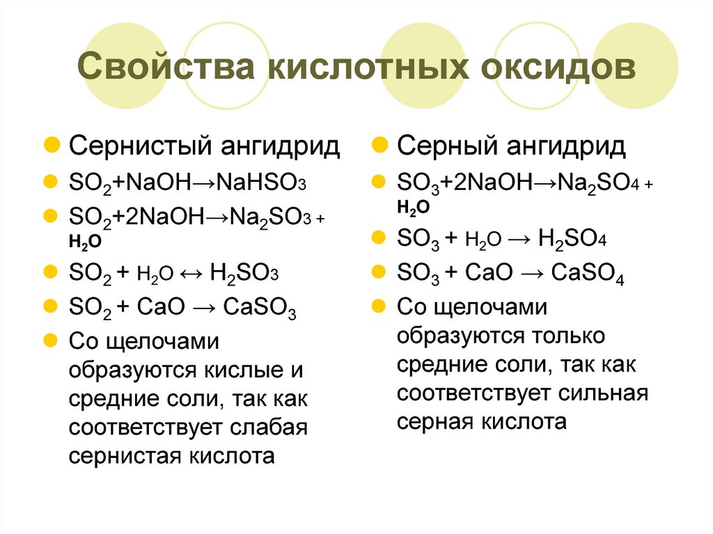 Соединение серы оксиды свойства. Химические свойства серного газа so2. Химические свойства so3 с основными оксидами. Химические свойства кислотных оксидов so2. Химические свойства оксида серы so2.