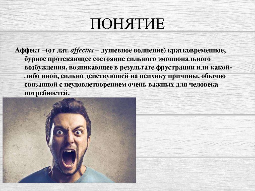 Презентация на тему аффект психология