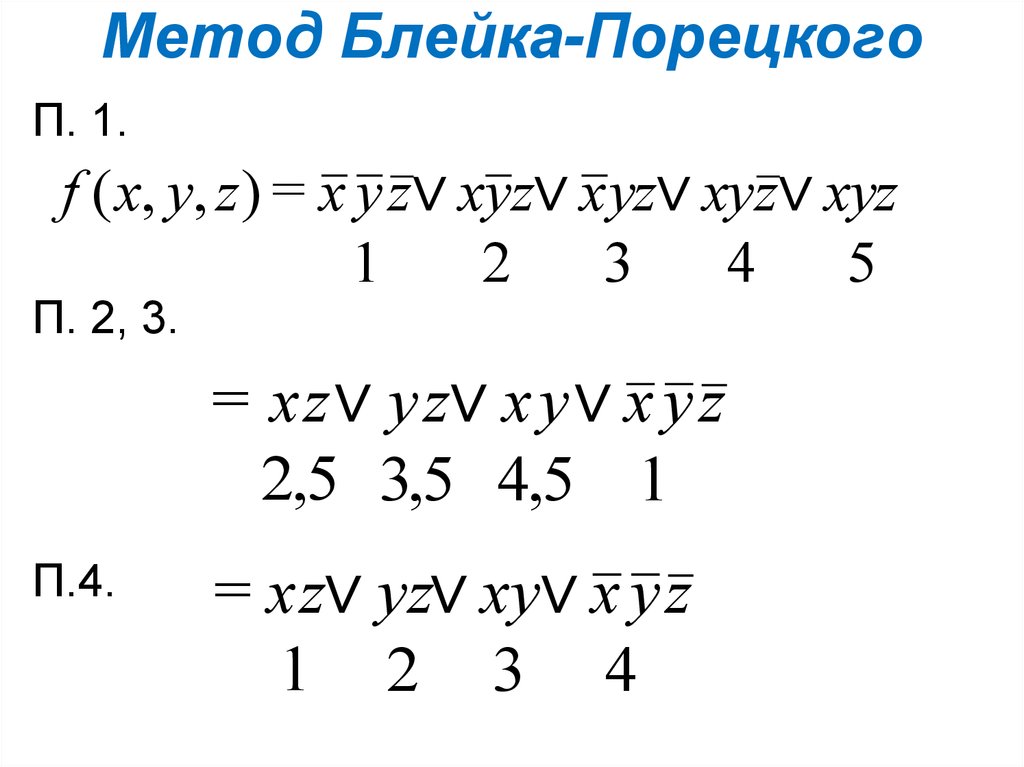 Днф метод. Упростить СДНФ методом Блейка Порецкого. Метод Блейка Порецкого. Тупиковая ДНФ. Метод Блейка Порецкого презентация.