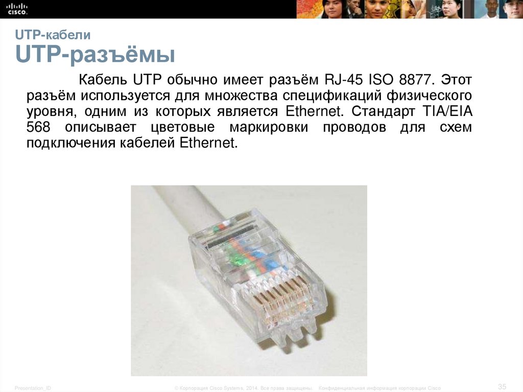 UTP-кабели UTP-разъёмы