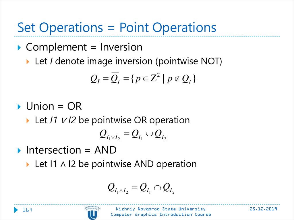 Set operation