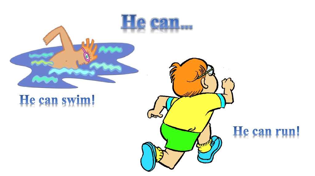 He can swim fast