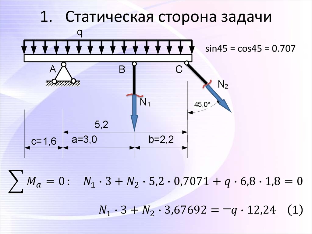 Сторона задание. Статическая сторона задачи. Статическая сторона задачи сопромат. Физическая сторона задачи. Найти допускаемую нагрузку.