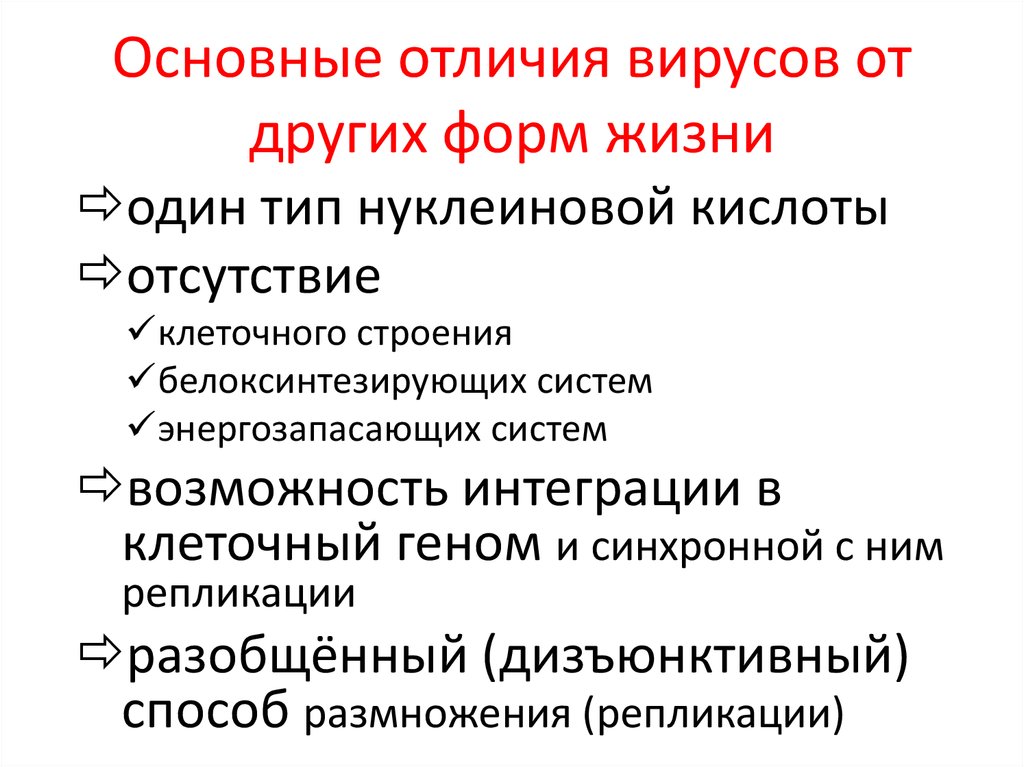 Какая особенность отличает. Основные отличия вирусов от других форм жизни. Отличие вирусов от других живых организмов.