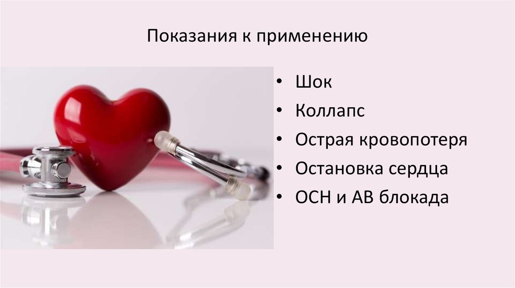 Показания к применению