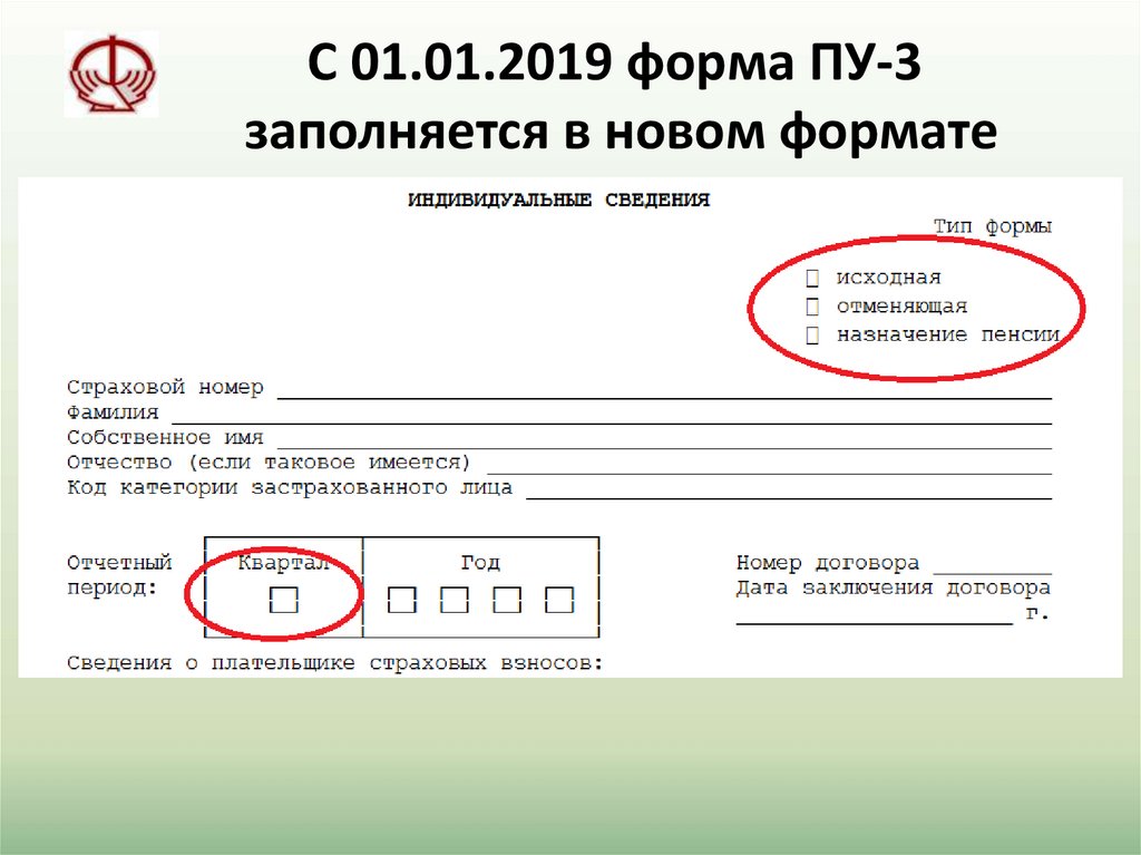 Новая форма пу 3