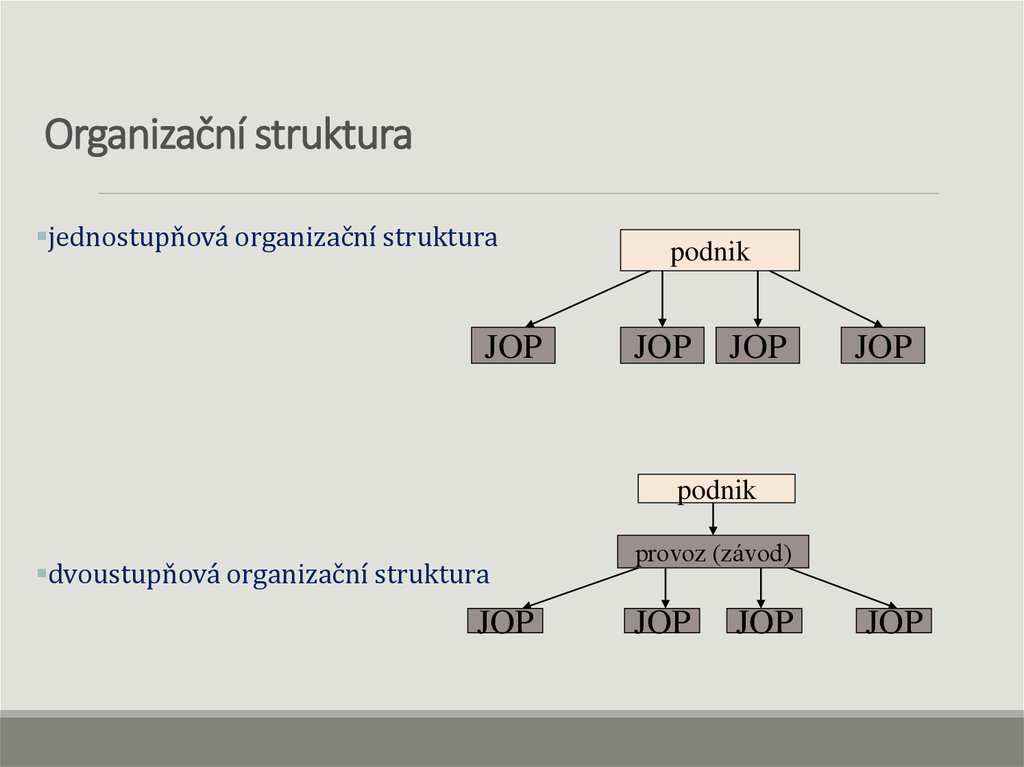 Organizační struktura