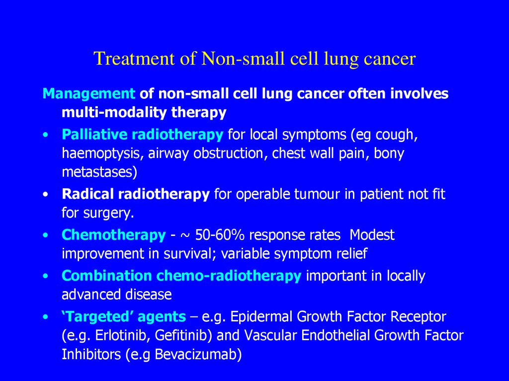 Treatment of Non-small cell lung cancer