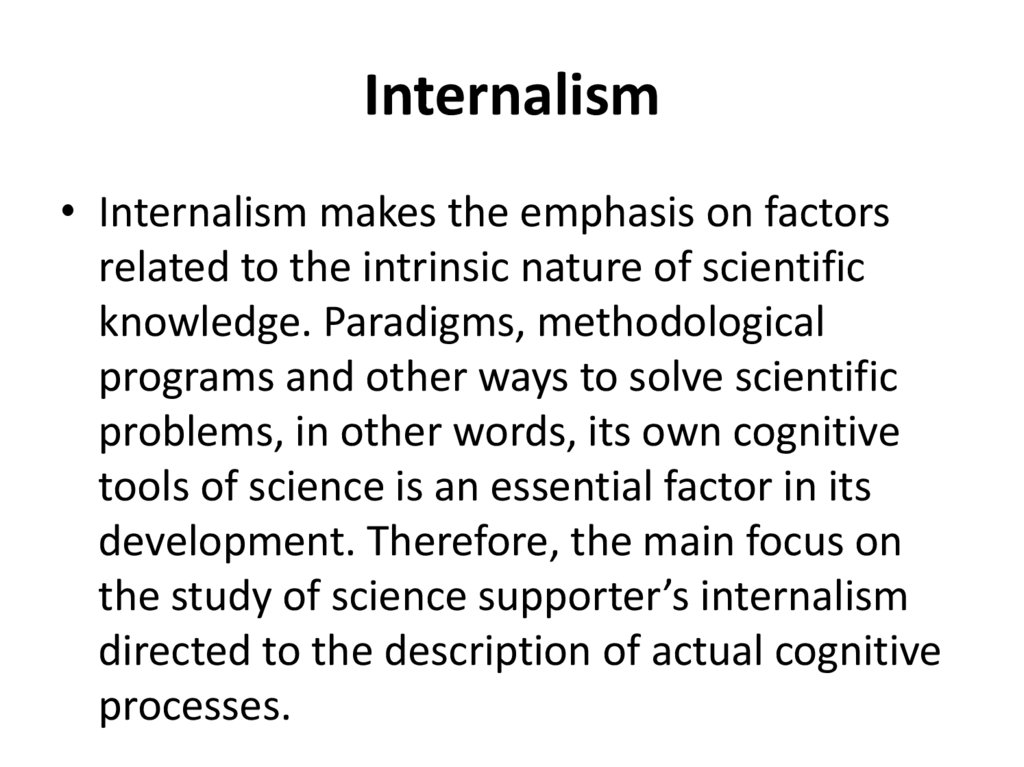 Internalism