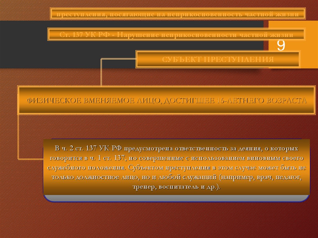 Реферат: Субъект преступления 8