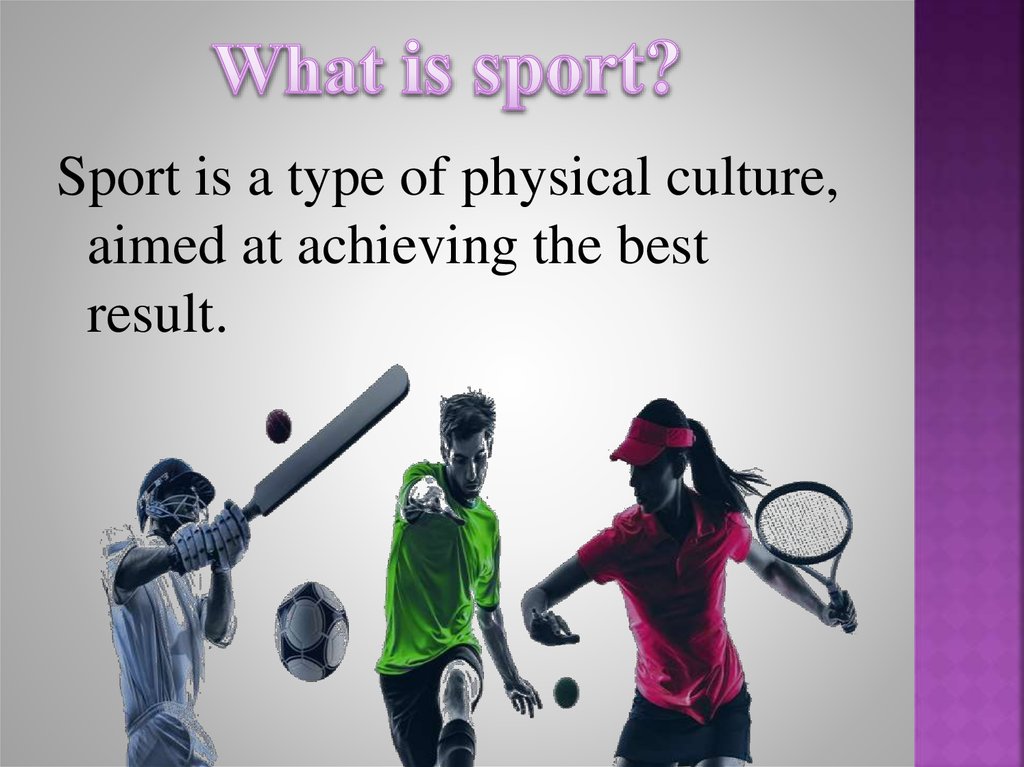 What is sport?