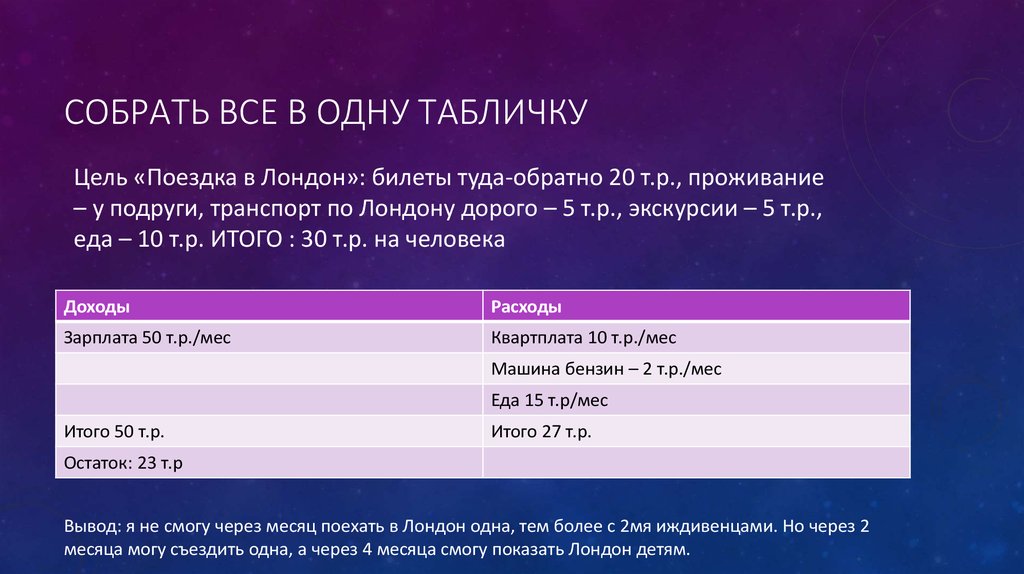 Собрать все в одну табличку