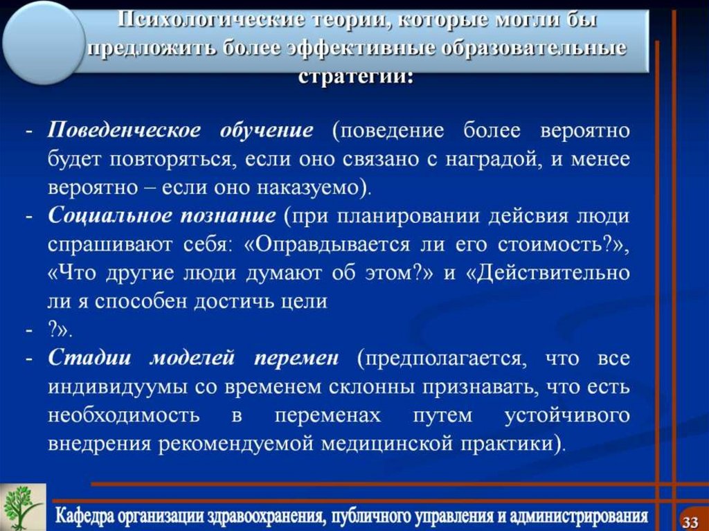 Психологические теории, которые могли бы предложить более эффективные образовательные стратегии: