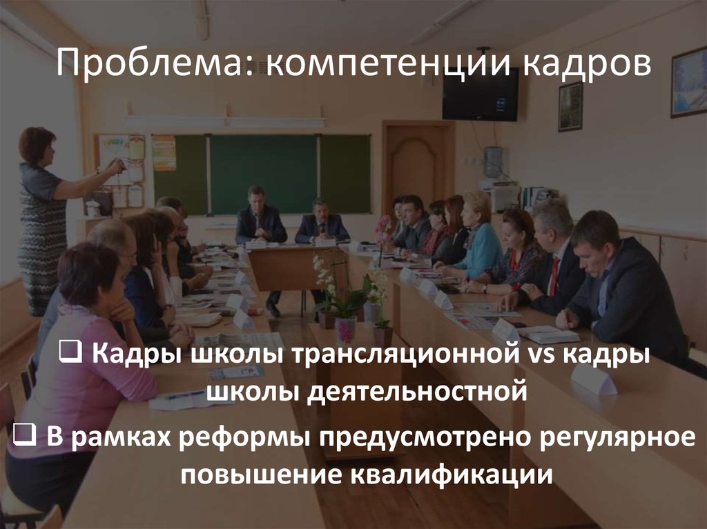 Проблема: компетенции кадров