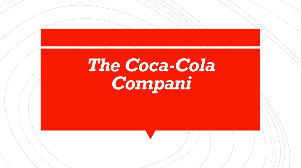 The Coca-Cola Compani