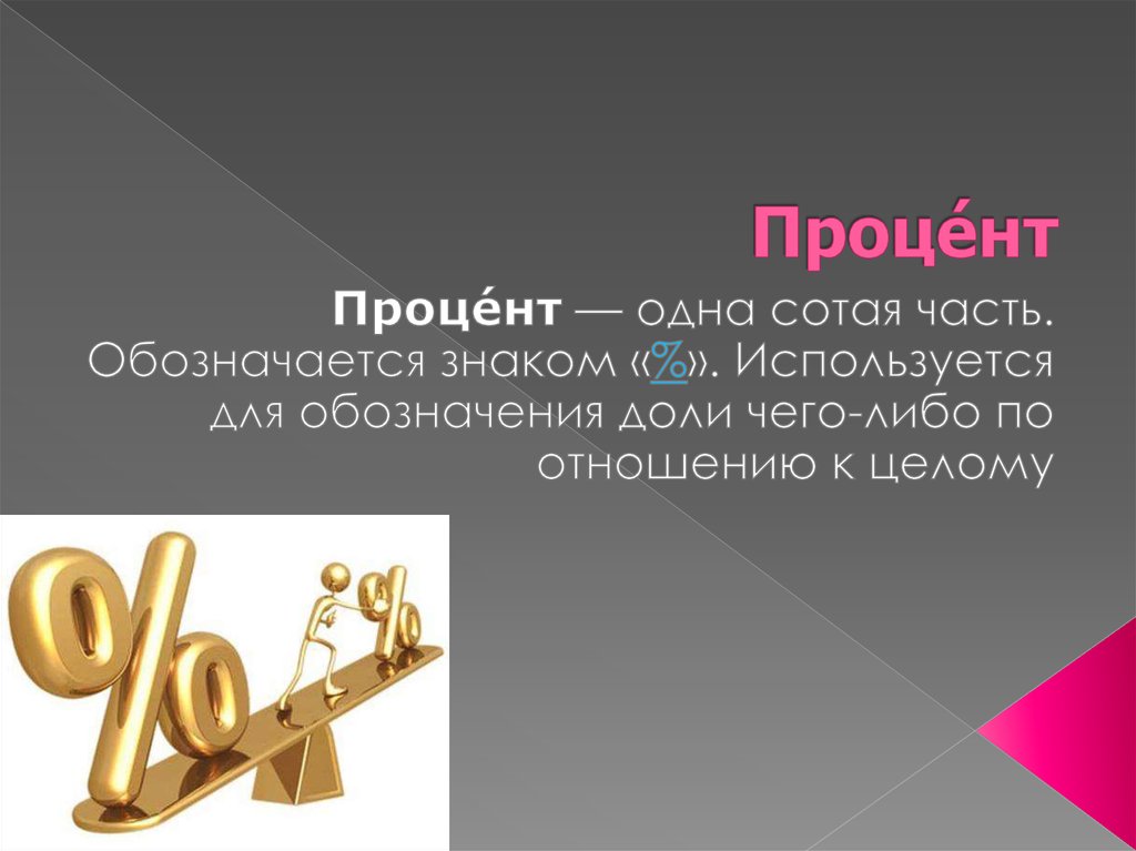 Проценты для презентации