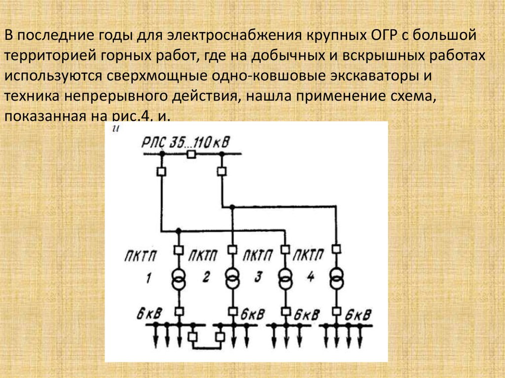 Схема наружного электроснабжения