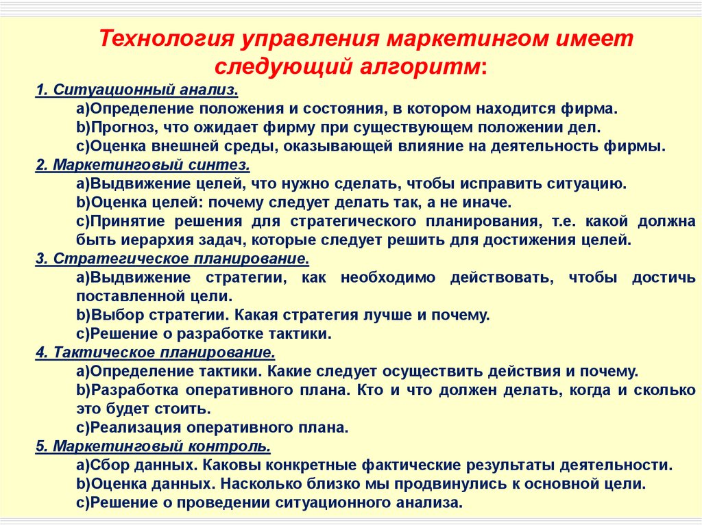 Маркетинг алгоритм. Алгоритм управления маркетингом. Цели управления маркетингом. Управление маркетингом презентация. Этапы управления маркетингом.