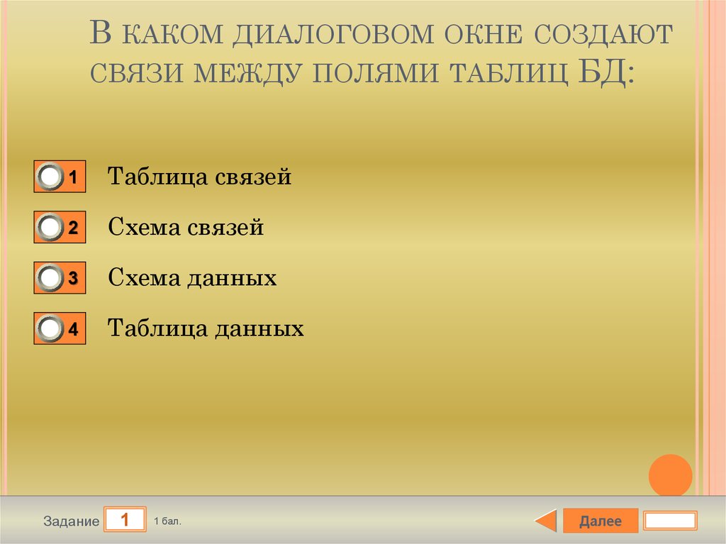 В каком месте можно настроить связь между полями внешней и вложенной схем