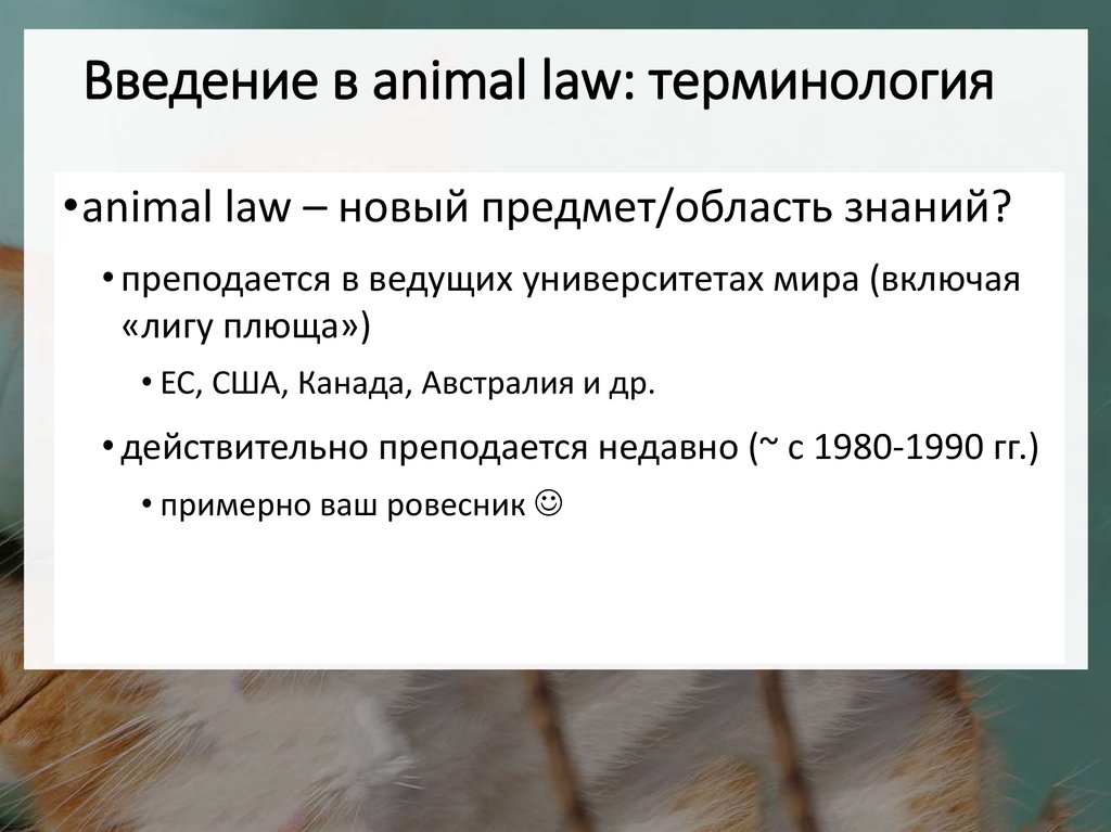 Animal laws