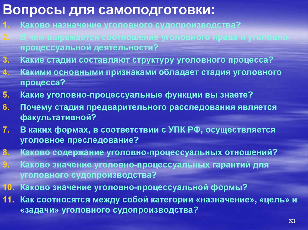 Цель уголовно процессуальная деятельность