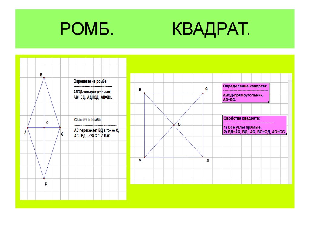 Рисунок квадрат ромб квадрат