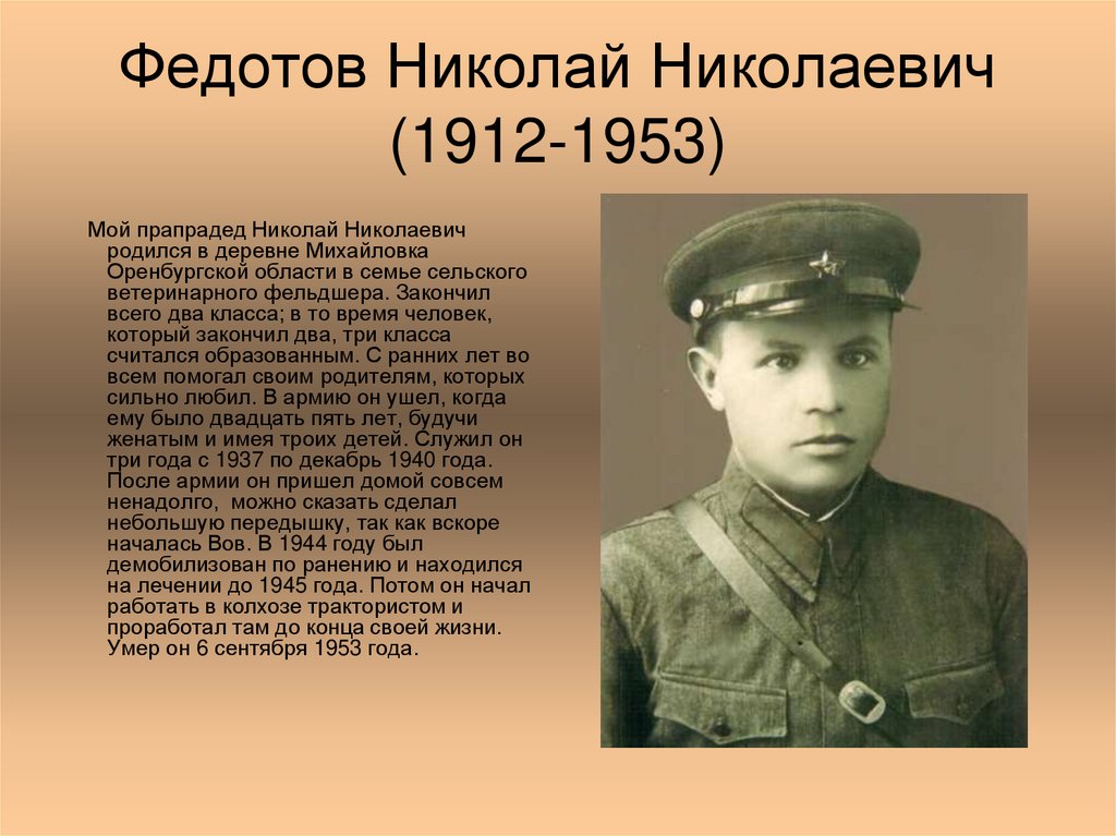 Федотов Николай Николаевич (1912-1953)